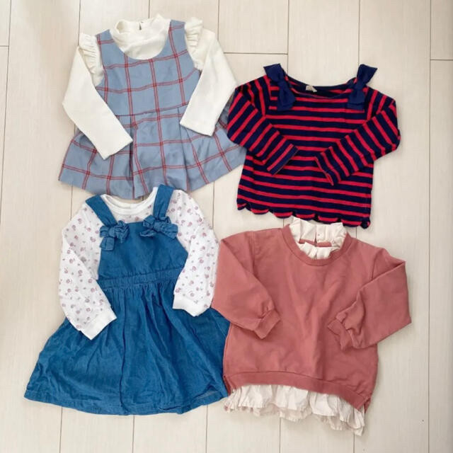 petit main(プティマイン)のプティマイン  サイズ90 まとめ売り キッズ/ベビー/マタニティのキッズ服女の子用(90cm~)(Tシャツ/カットソー)の商品写真