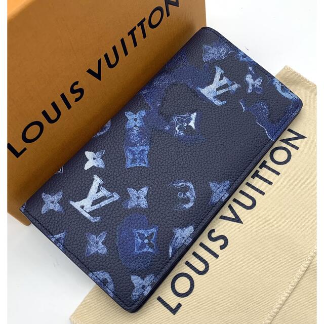 2年保証』 LOUIS 長財布 ブラザ ウォーターカラー モノグラム ルイ