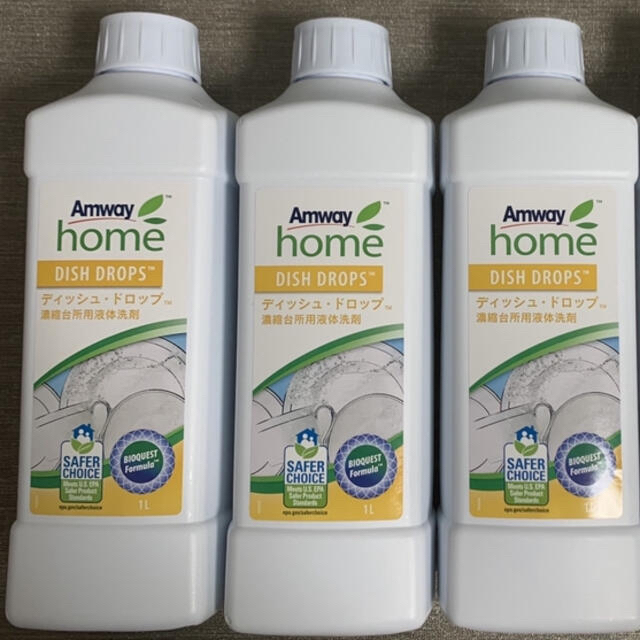 Amway(アムウェイ)のアムウェイ/amway/濃縮台所用液体洗剤ディッシュドロップ 3本 インテリア/住まい/日用品の日用品/生活雑貨/旅行(洗剤/柔軟剤)の商品写真