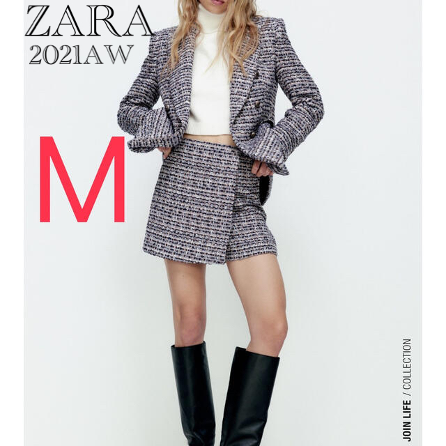 【完売/新品】ZARA  テクスチャー スコート M