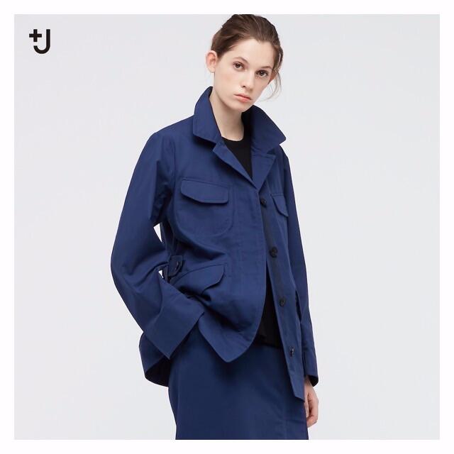 UNIQLO(ユニクロ)のUNIQLO  +J ユニクロ コットンリネンサファリジャケット レディースのジャケット/アウター(ミリタリージャケット)の商品写真