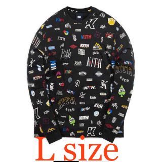 シュプリーム(Supreme)のKITH Novel Long Sleeve Tee L size Black(Tシャツ/カットソー(七分/長袖))