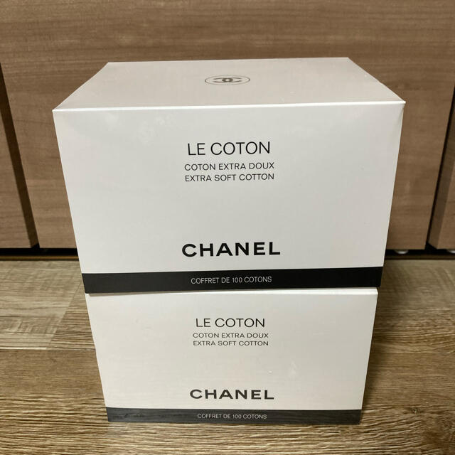 CHANEL(シャネル)の【新品・未開封】CHANEL コットン　100枚入✖️２ コスメ/美容のメイク道具/ケアグッズ(コットン)の商品写真