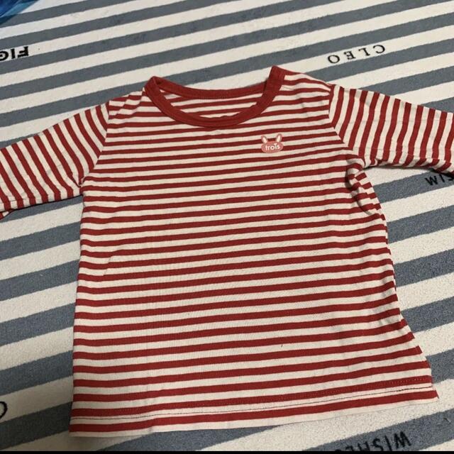 3can4on(サンカンシオン)のボーダーTシャツ 90size キッズ/ベビー/マタニティのキッズ服男の子用(90cm~)(Tシャツ/カットソー)の商品写真