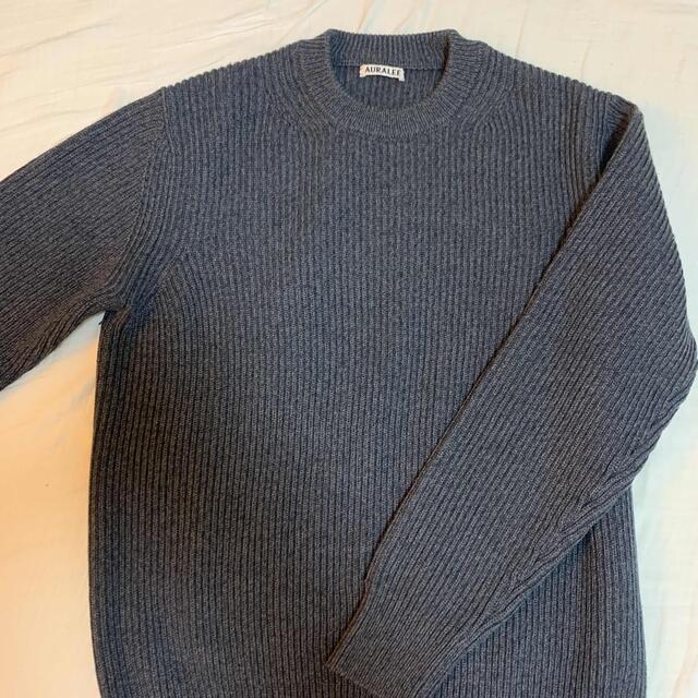 AURALEE/16AW/SUPERFINE WOOL RIB KNIT