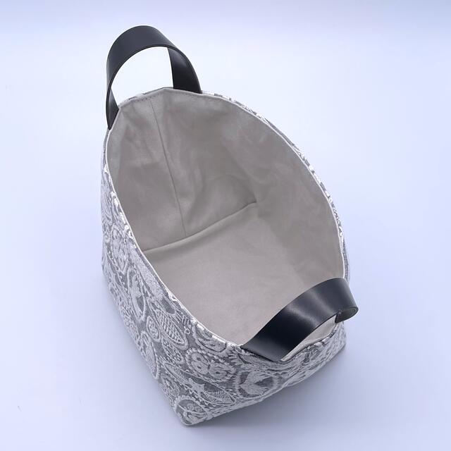 ハンドメイド ミナペルホネン*jungle relief 布バスケット① 4