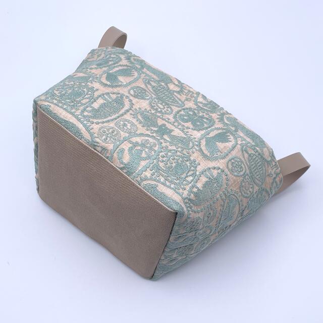 ハンドメイド ミナペルホネン*jungle relief 布バスケット①