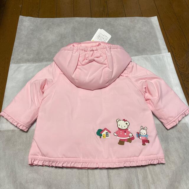 familiar(ファミリア)の♡新品♡　レア　ファミリア　コート　80 ピンク　3way ベスト キッズ/ベビー/マタニティのベビー服(~85cm)(ジャケット/コート)の商品写真