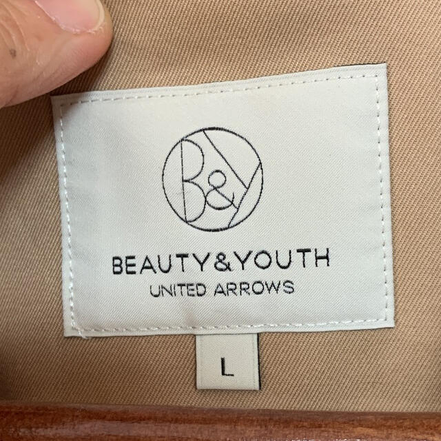 BEAUTY&YOUTH UNITED ARROWS(ビューティアンドユースユナイテッドアローズ)のビューティ＆ユース　トレンチコート　Ｌサイズ レディースのジャケット/アウター(トレンチコート)の商品写真