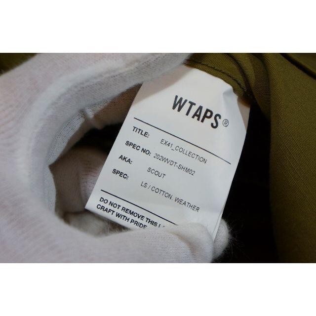 W)taps(ダブルタップス)の20AW WTAPダブルタップス  ミリタリー シャツ ジャケット 701L▲ メンズのトップス(シャツ)の商品写真