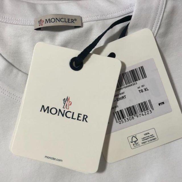 MONCLER(モンクレール)のXLサイズ MONCLER モンクレール 袖ロゴ 半袖Tシャツ メンズのトップス(Tシャツ/カットソー(半袖/袖なし))の商品写真