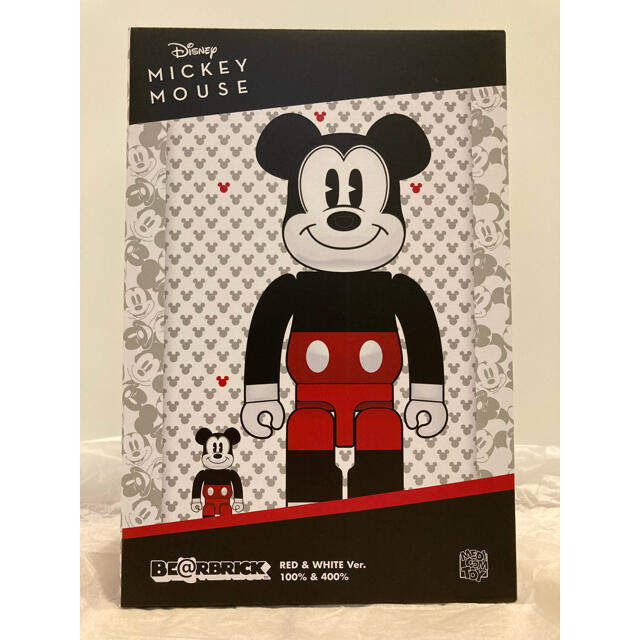 【新品】BE@RBRICK MICKEY MOUSE(R&W)100％400％