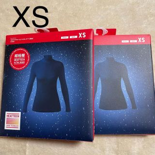 ユニクロ(UNIQLO)の新品　ユニクロ　超極暖　ヒートテック　ハイネックT   長袖　XS   2点(アンダーシャツ/防寒インナー)