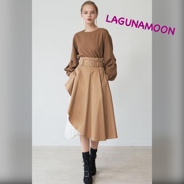 LagunaMoon - 値下げ✦︎美品✦︎ラグナムーン❤︎ アシンメトリー プリーツ フレアースカート