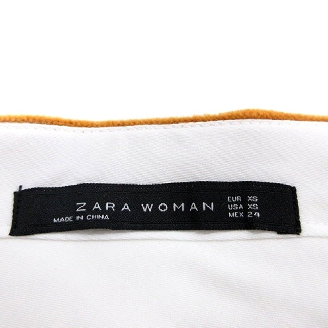 ザラウーマン ZARA WOMAN ワイドパンツ コーデュロイ XS 黄色 イエ レディースのパンツ(その他)の商品写真