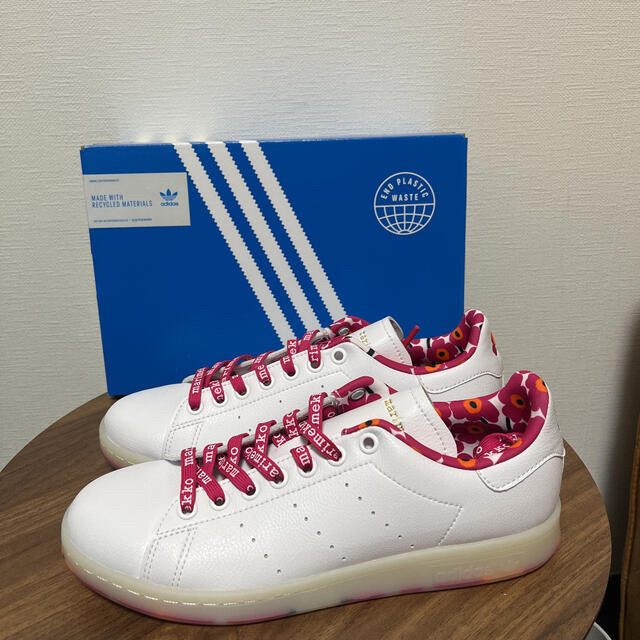 新品未使用adidas マリメッコ 24ｃｍスタンスミス GX8841 白