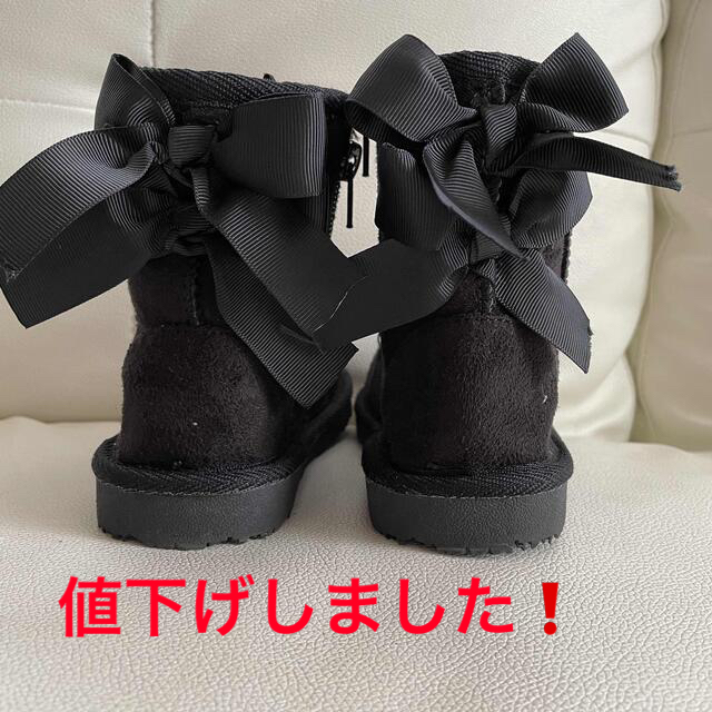 値下げ❗️キッズムートンブーツ　15 キッズ/ベビー/マタニティのキッズ靴/シューズ(15cm~)(ブーツ)の商品写真