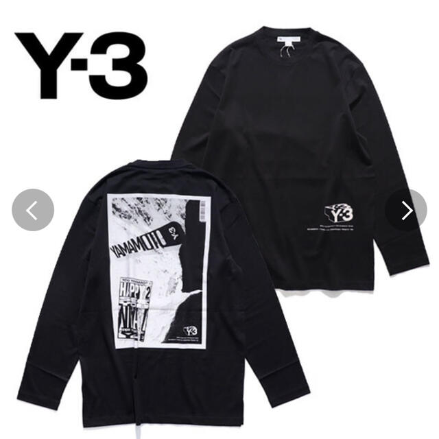 Y-3 ★ワイスリー y3 ★黒 長袖TシャツサイズM