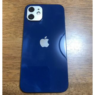 アイフォーン(iPhone)の【美品】iPhone12 64GB ブルー SIMフリー（Apple）版(スマートフォン本体)