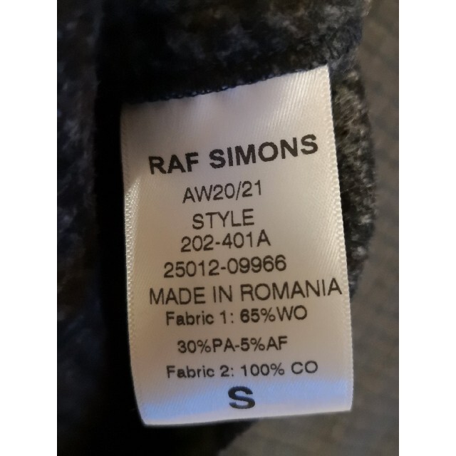 2021新春福袋】 希少 ラフシモンズ RAF 20AW SIMONS ラフシモンズ