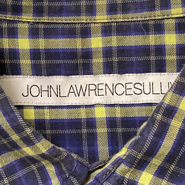 JOHN LAWRENCE SULLIVAN(ジョンローレンスサリバン)のジョンローレンス   サリバン シャツ&ストール　セット　チェック　青　黄色 メンズのトップス(シャツ)の商品写真