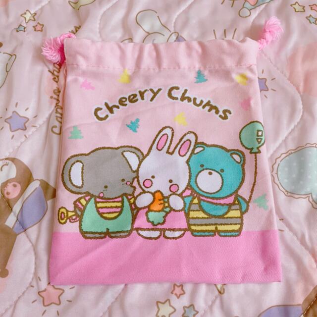 サンリオ - チアリーチャム サンリオ 巾着 レトロ 可愛い うさぎ サンリオ - チアリーチャム サンリオ 巾着 レトロ 可愛い うさぎ