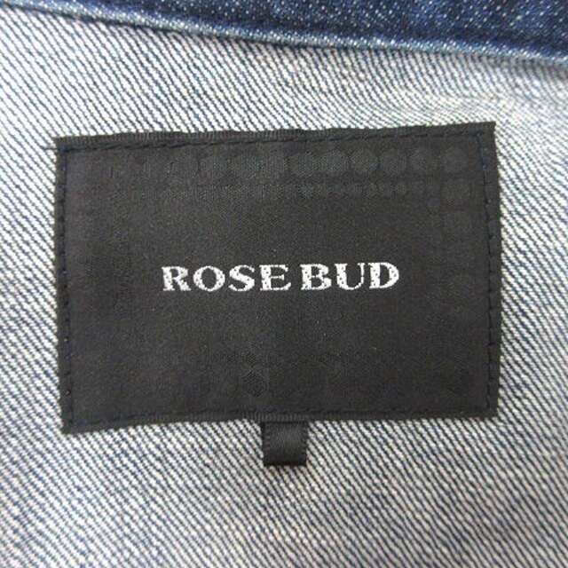 ROSE BUD(ローズバッド)のローズバッド ROSE BUD デニムシャツ 長袖 ドルマンスリーブ カットオフ レディースのトップス(シャツ/ブラウス(長袖/七分))の商品写真