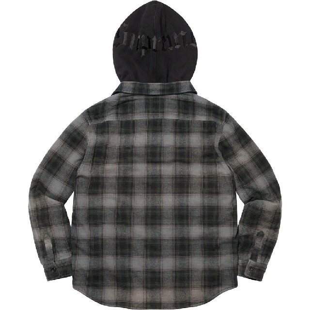 【S】Supreme Hooded Flannel Zip Up Shirt 1