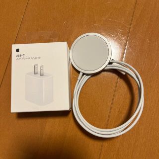 アップル(Apple)のApple純正　MagSafe充電器　電源アダプター付き(バッテリー/充電器)