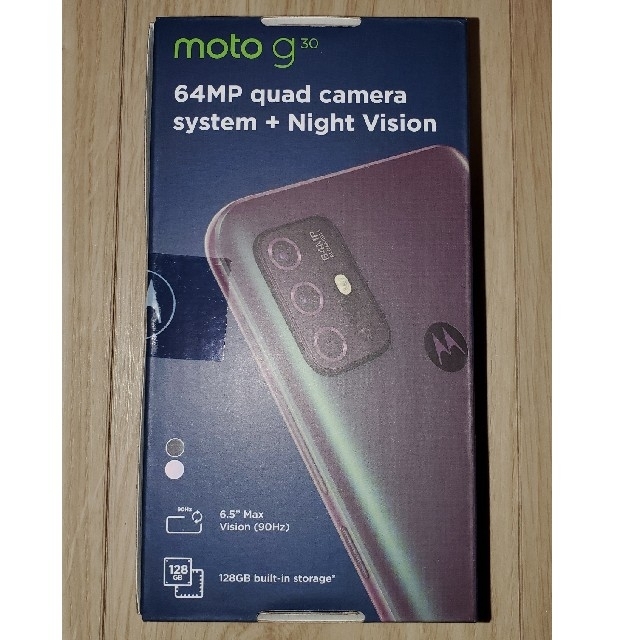 新品未使用 モトローラMotorola moto g30 パステルスカイ