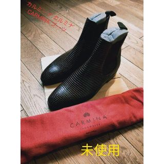 ジョンロブ(JOHN LOBB)のマーシー様専用 未使用 送無  カルミーナ リザード ブーツ 袋・ツリー付き(ブーツ)