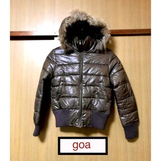 ゴア(goa)の美品！ゴア goa 取外しラクーンファーフード レディース ダウンジャケット(ダウンジャケット)