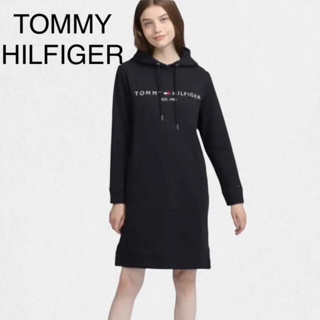 TOMMY HILFIGER(トミーヒルフィガー)のTommy Hilfiger トミーヒルフィガー パーカー ワンピース レディースのワンピース(ひざ丈ワンピース)の商品写真