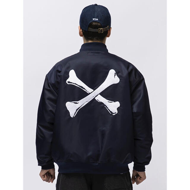 WTAPS TEAM / JACKET / NYLON. TWILL Navy キャンペーン 51.0%OFF ...