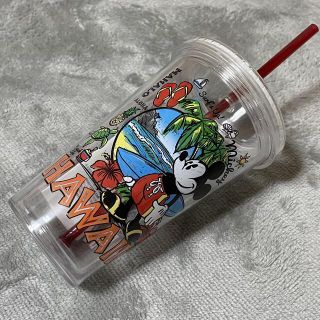 ディズニー(Disney)のストロー付きタンブラー　HAWAIIミッキー✩.*˚(タンブラー)