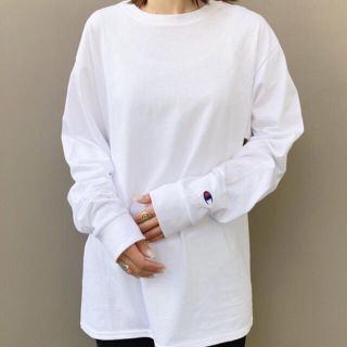 チャンピオン(Champion)のSサイズ☆レディース チャンピオン スーパーオーバーサイズ コットン T(Tシャツ(長袖/七分))