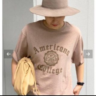 アパルトモンドゥーズィエムクラス(L'Appartement DEUXIEME CLASSE)のAP STUDIO AMERICANA 別注College Tシャツ(Tシャツ(半袖/袖なし))