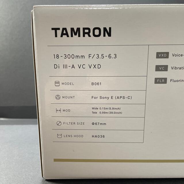 TAMRON 18-300mm F/3.5-6.3 Di III-A VC VXD ソニーE用の通販 by yut999's shop｜タムロンならラクマ - 日本製新作