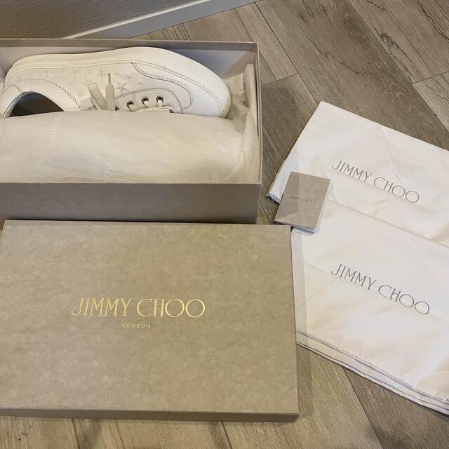 JIMMY CHOO(ジミーチュウ)の【美品】JIMMY CHOO ACE スタースタッズ Ultra White メンズの靴/シューズ(スニーカー)の商品写真