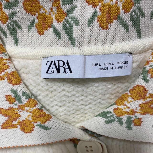 ZARA(ザラ)のZARA 花柄カーディガン レディースのトップス(カーディガン)の商品写真