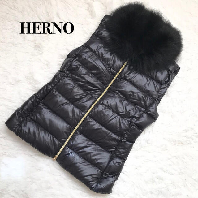 HERNO - イタリア高級ブランド 極美品 HERNO ヘルノ フォックスファー