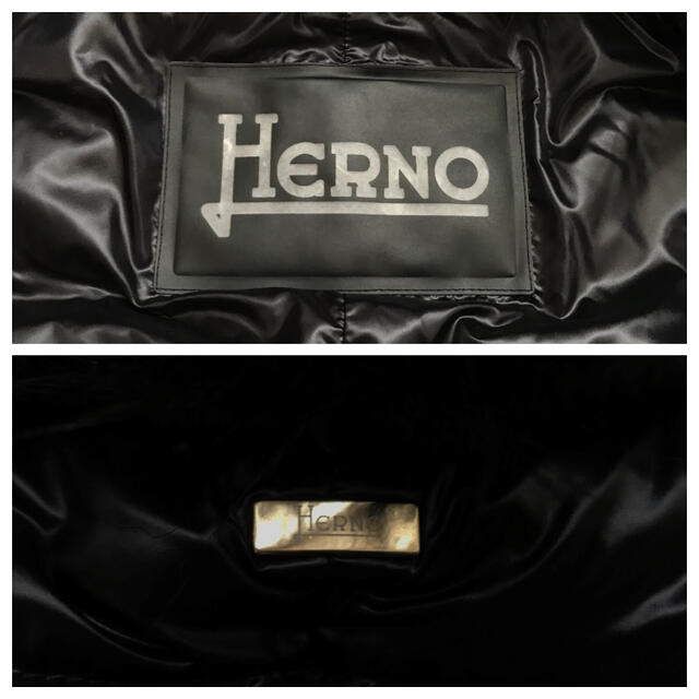 イタリア高級ブランド 極美品 HERNO ヘルノ フォックスファーダウンベスト