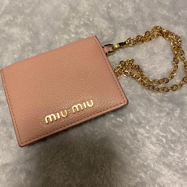 miumiu(ミュウミュウ)のmiumiu　パスケース レディースのファッション小物(パスケース/IDカードホルダー)の商品写真