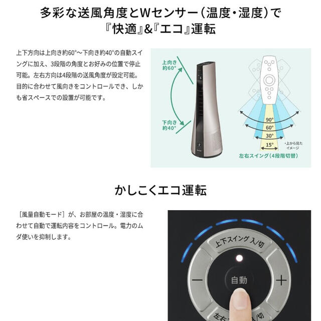 シャープ スリムイオンファンHOT&COOL PF-JTH1 - 電気ヒーター