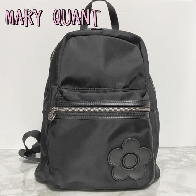 MARY QUANT メタルナイロンデイジー リュック マリークヮント