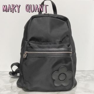 MARY QUANT マリークワント お花付き キルティング ナイロンリュック