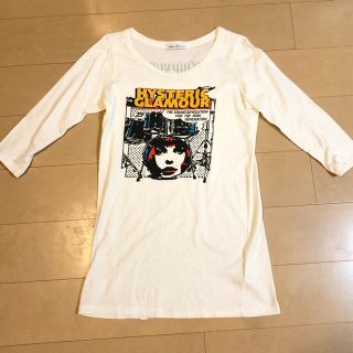 ヒステリックグラマー(HYSTERIC GLAMOUR)のヒステリックグラマー　白　七分袖(Tシャツ(長袖/七分))