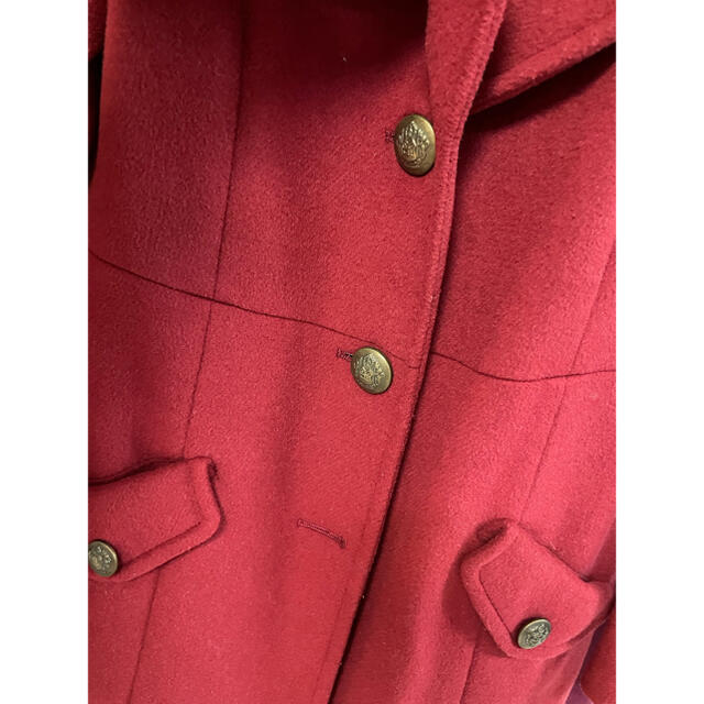 ByeBye(バイバイ)の赤ミドルコート レディースのジャケット/アウター(ロングコート)の商品写真