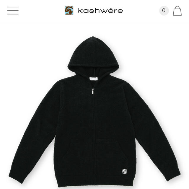 kashwere(カシウエア)のカシウエア　kashwere パーカー ブラック　Ｍサイズ レディースのトップス(パーカー)の商品写真