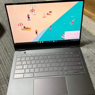 サムスン(SAMSUNG)の【即発送】Galaxy Chromebook グレー 4K 有機EL(ノートPC)